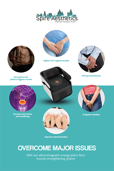 Image of EMS chair to treat Urine leakage Kelvindale from Spire Aesthetics