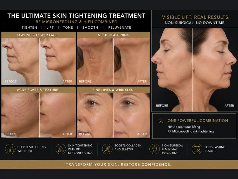 Results of combined treatment for the ultimate skin tightening treatment Kelvindale