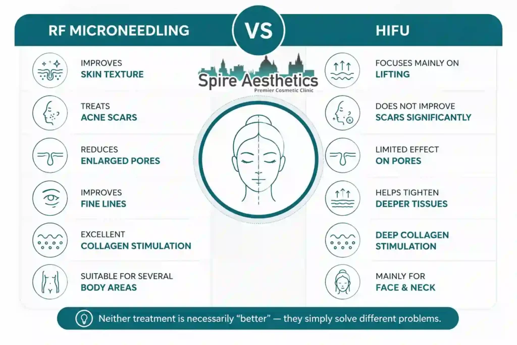 RF Microneedling vs HIFU: Which Treatment Gives Better Results Kelvindale?